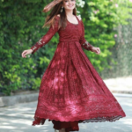 Anarkali Brown Kurti